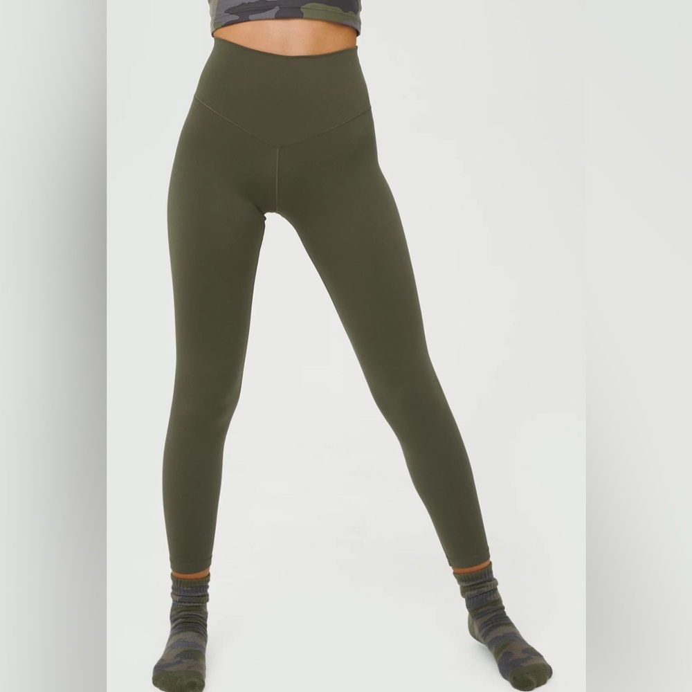 Aerie Olive Green High-Rise Leggings